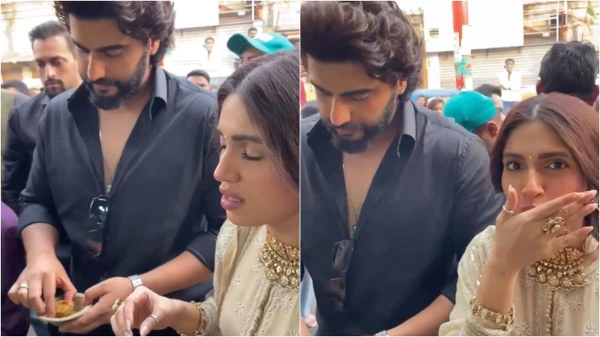 Arjun Kapoor-Bhumi Pednekar Binge On Golgappas Amid Mere Husband Ki Biwi Promotions In Lucknow | Watch