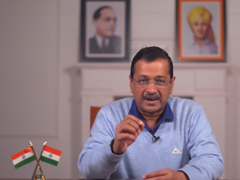 AAP National Convenor Arvind Kejriwal during a press conference, in New Delhi. (IMAGE: PTI)