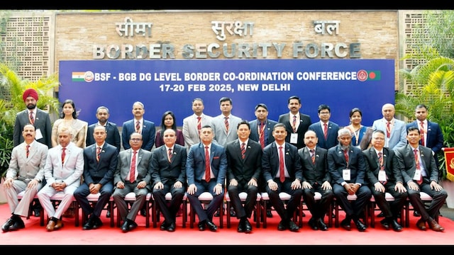 Officials during 55th Border Security Force - Border Guard Bangladesh (BSF-BGB) Director General Level Border Coordination Conference in New Delhi. (PTI)