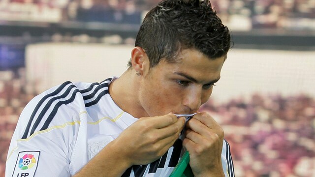 Cristiano Ronaldo at his Real Madrid presentation in 2009 (AP/PTI)