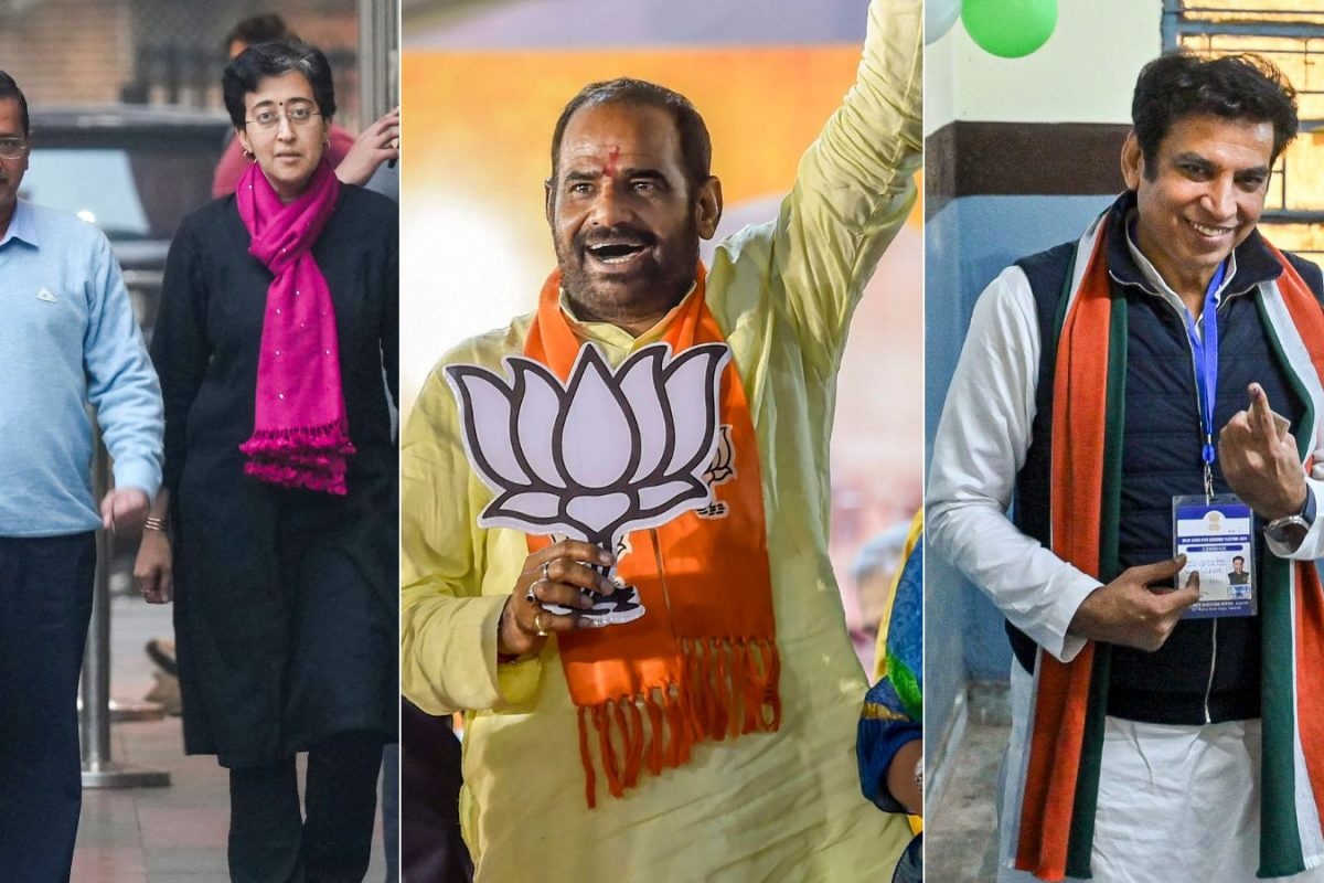 Delhi Election Results 2025: Kejriwal & Atishi Trailing; Parvesh Leads In New Delhi | Key Contests