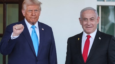 US President Donald Trump with Israeli Prime Minister Benjamin Netanyahu. (Reuters file photo)