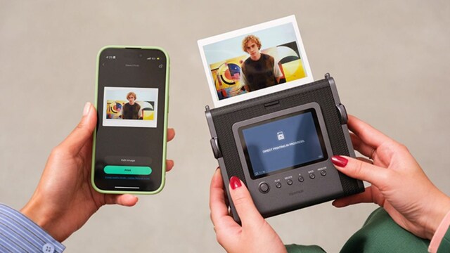 The new Instax camera gives you instant photos and digital features.