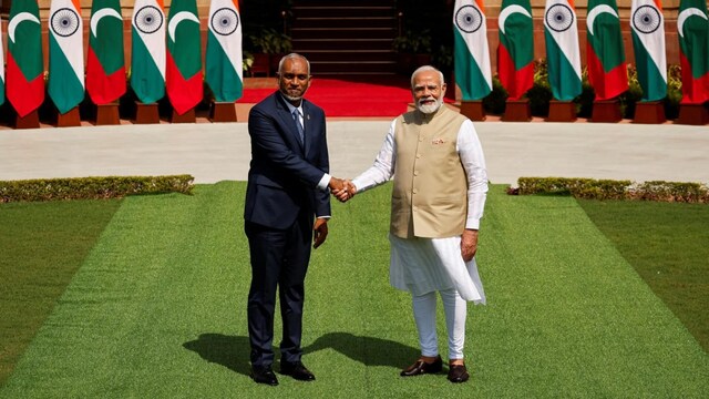 Muizzu's bilateral visit last October resulted in a meeting with Prime Minister Narendra Modi, which was seen as the two nations considering the row as history. File pic/Reuters