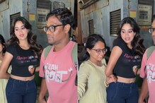 Janhvi Kapoor Looks Uncomfortable As Fans Crowd Her For Selfies At Loveyapa Screening | Watch Viral Video