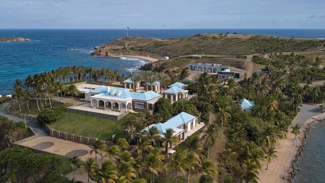 Jeffrey Epstein's former home on the island of Little St. James in the U.S. Virgin Islands on March 23, 2022. (Getty Images)