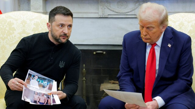 US President Donald Trump, Ukrainian President Volodymyr Zelenskyy. (Reuters)