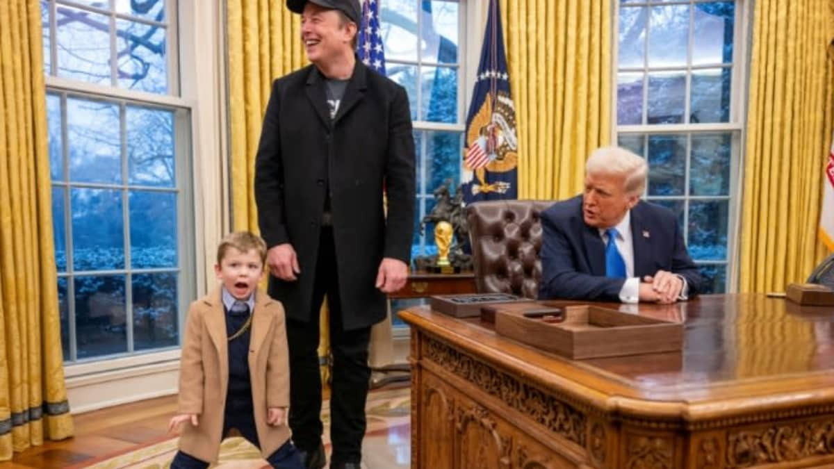 Musk's Son's Nose-Picking Steals Oval Office Spotlight