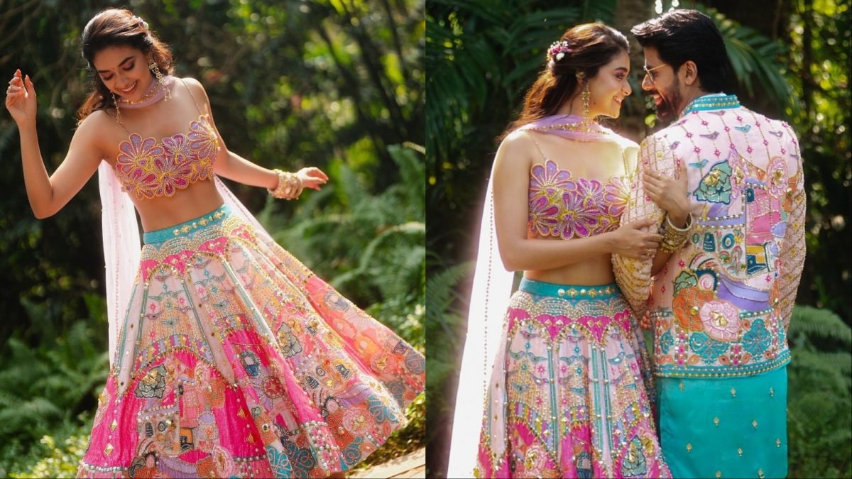 Keerthy Suresh And Antony Thattil Embrace 'Bollywood Kitsch' In Latest Mehendi Pictures