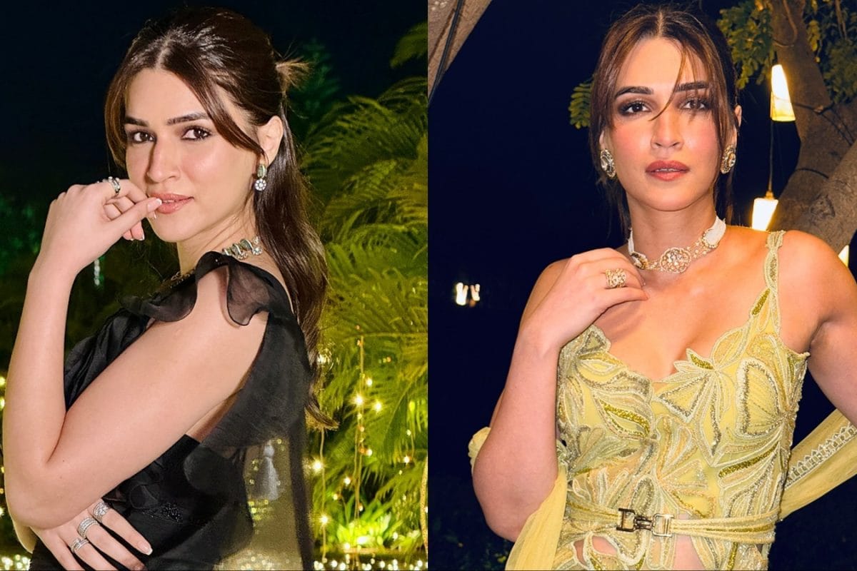 Blacks, Golden, And A Playful Green: Inside Kriti Sanon's Wedding Guest Lookbook