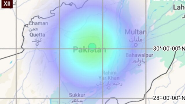 14 AM, according to  Centre for Seismology.