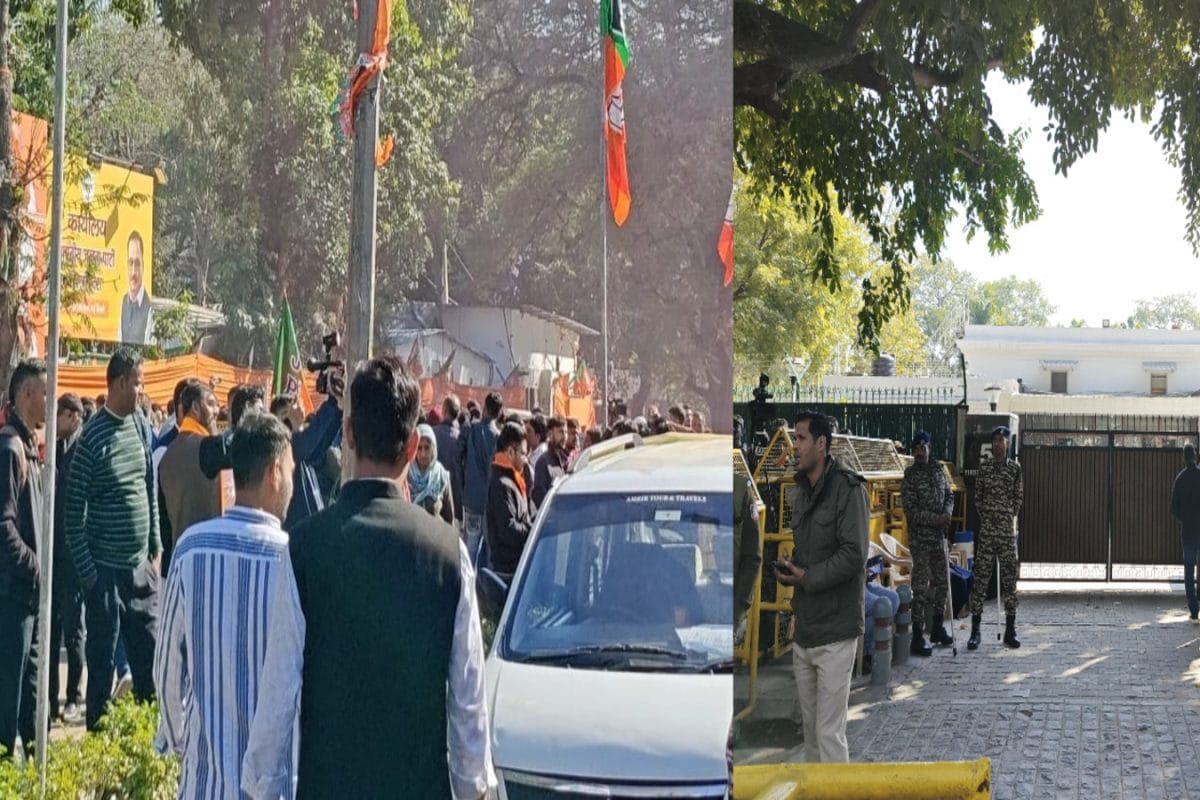 Delhi Election Results: ‘Jai Shri Ram’ Chants At Parvesh Verma’s House Met By Silence At Neighbour Arvind Kejriwal’s