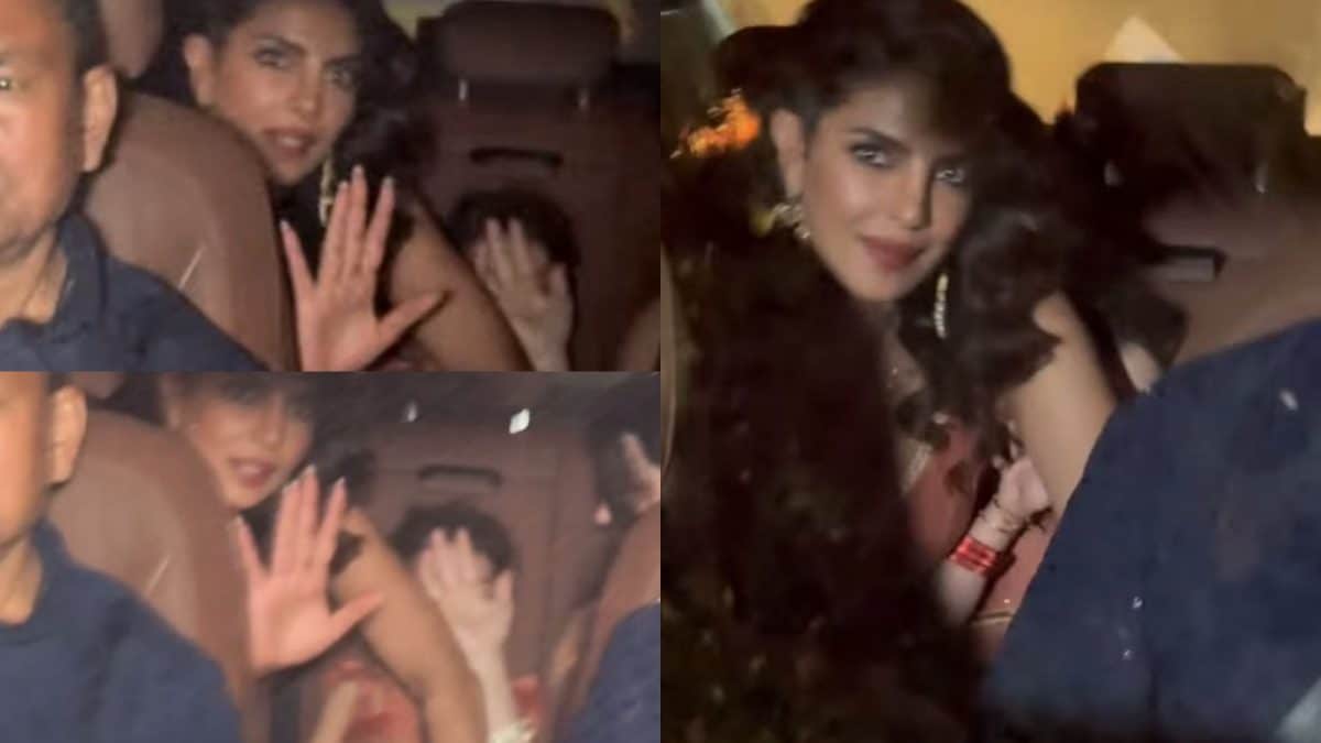 Priyanka Chopra Protects Malti From Flashing Cameras At Brother’s Pre-Wedding Function | Watch