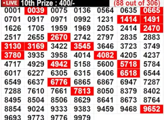 In progress: Lucky numbers for 10th prize - Part 3 In progress: Lucky numbers for 10th prize - Part 3