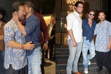Shah Rukh Khan Hugs Aamir Khan, Plants Sweet Peck At Loveyapa Screening; Salman Joins Khan Trio