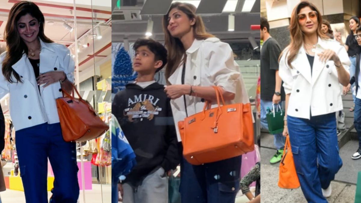 Shilpa Shetty’s Casual Shopping Look Gets A Chic Boost with A Birkin Bag