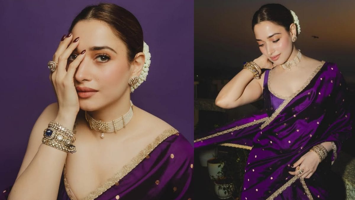 Want A Regal Saree Look? Take Notes From Tamannaah Bhatia