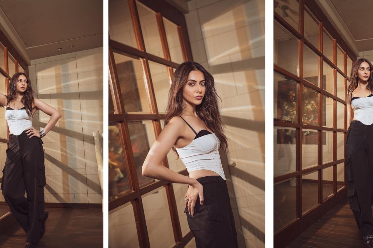 Rakul Preet's Monochrome Magic: Edgy Meets Elegant