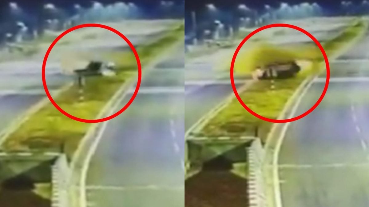 Two Thrown Out As Speeding Car Hits Divider, Flips Multiple Times On Highway | Video – News18 Two Thrown Out As Speeding Car Hits Divider, Flips Multiple Times On Highway | Video – News18