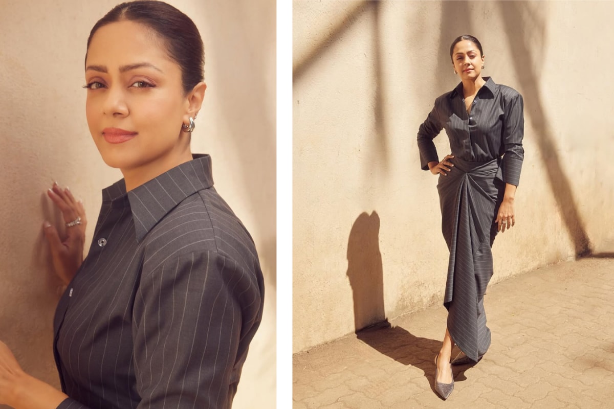 Jyotika’s Draped Power Suit Redefines Corporate Chic at Dabba Cartel Trailer Launch