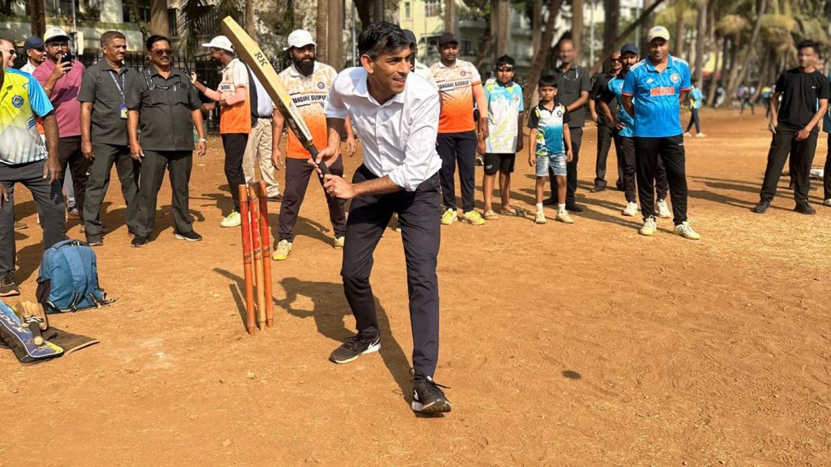 Former UK PM Rishi Sunak’s Game Of Tennis Ball Cricket In Mumbai | See Pics – News18