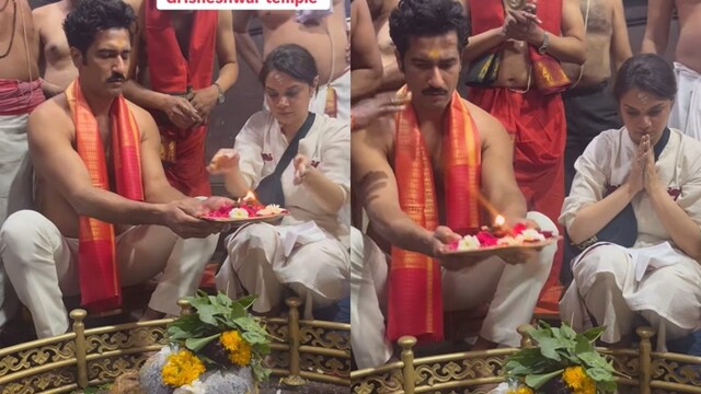 Vicky Kaushal does pooja ahead of Chhaava release 