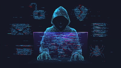 An AI-generated image to represent digital/cyber fraud (News18)