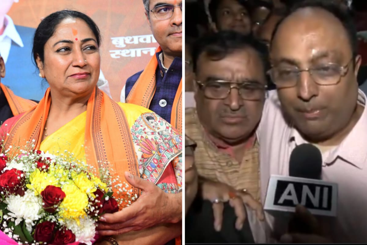 Rekha Gupta’s Husband Celebrates As BJP Names His Wife Delhi’s New CM | Watch