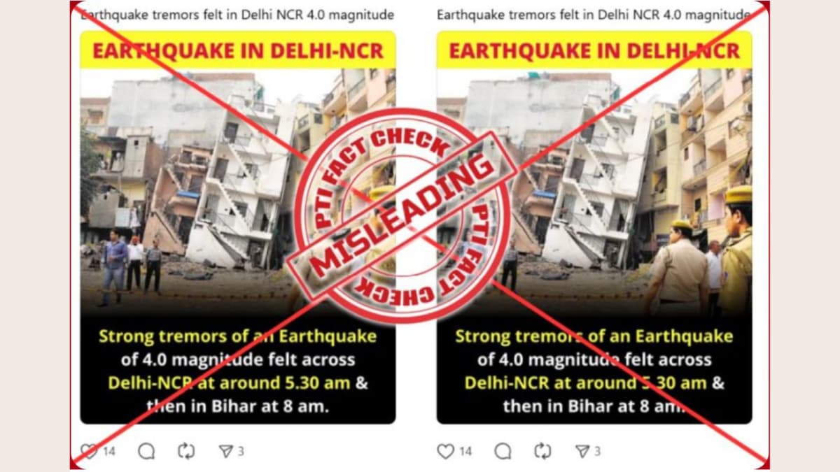 False Delhi Earthquake Photo Circulates Online