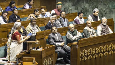 Income Tax Budget 2025 LIVE: Finance minister Nirmala Sitharaman while presenting Budget 2025 in Parliament. PM Modi, Amit Shah, Rajnath Singh and Nitin Gadkari in attendance.