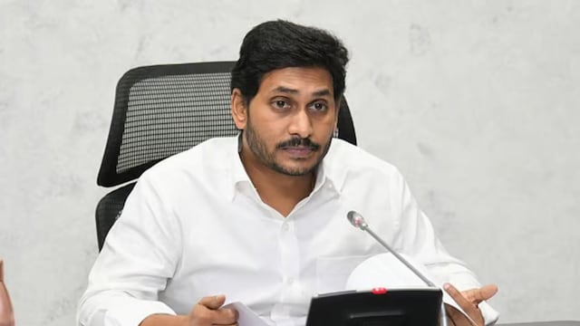 YSRCP leader and former Andhra CM Jagan Mohan Reddy's vehicle. (PTI)