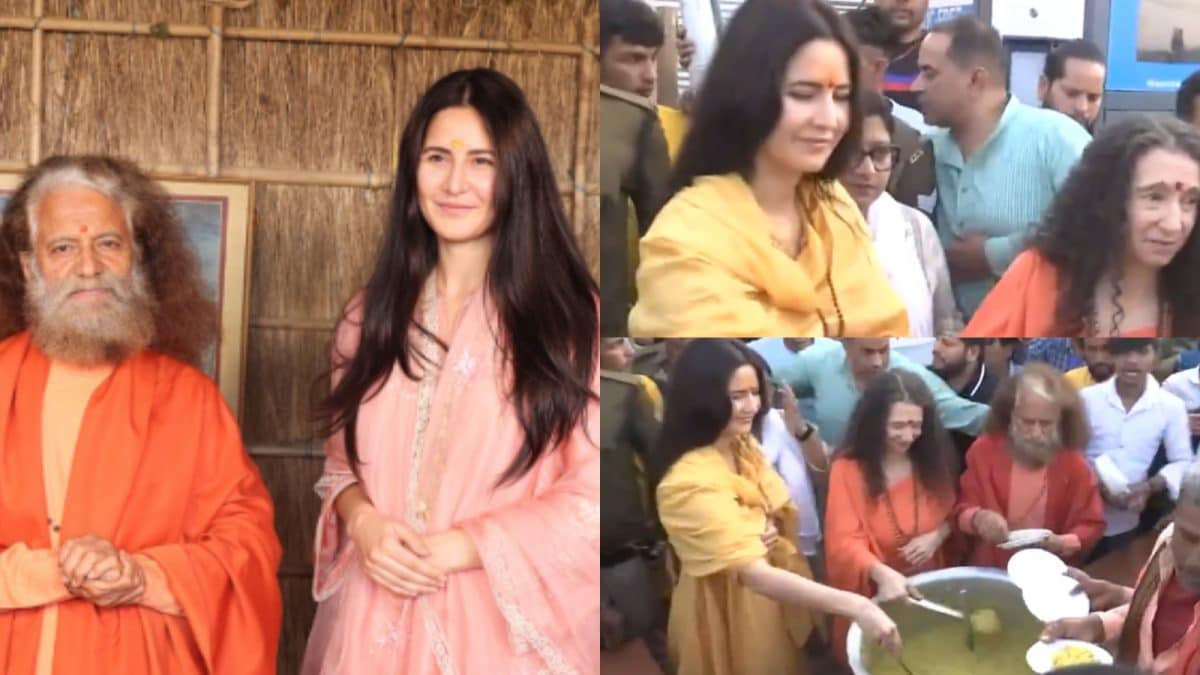 Katrina Kaif distributes Prasad at Maha Kumbh Mela with devotees