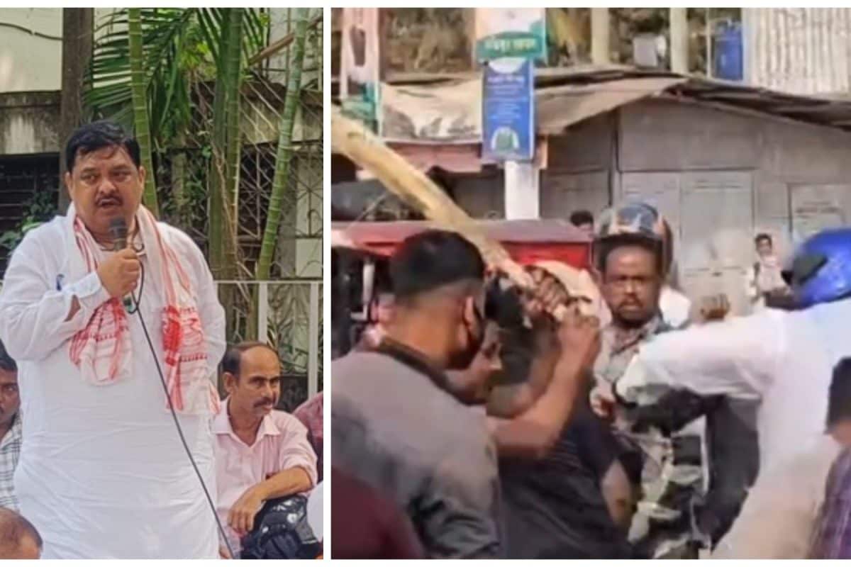 Assam: Masked Men Assault Congress MP Rakibul Hussain With Cricket Bats | Video