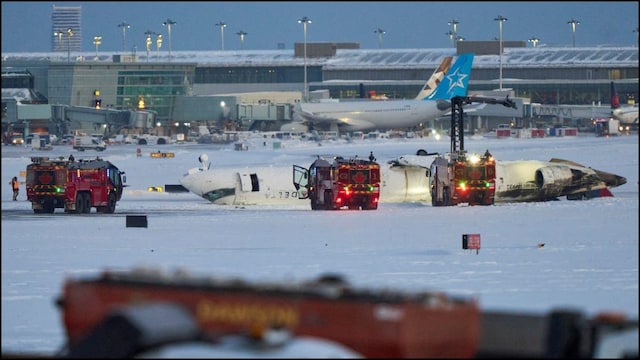 Caught On Cam: Moment When Delta Airlines Plane Crashed In Toronto, Survivors Recount Horror - News18