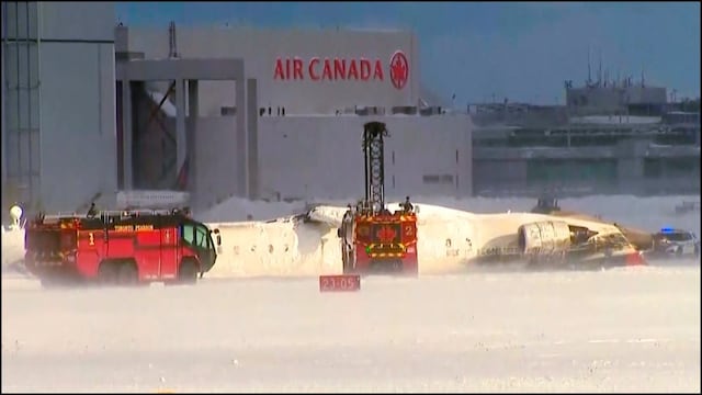 Delta Airlines Carrying 80 Flips Upside Down During Landing At Toronto