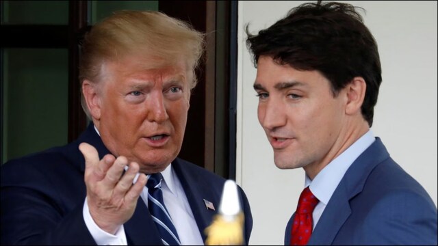 US President Donald Trump and Canadian PM Justin Trudeau (Reuters Image)