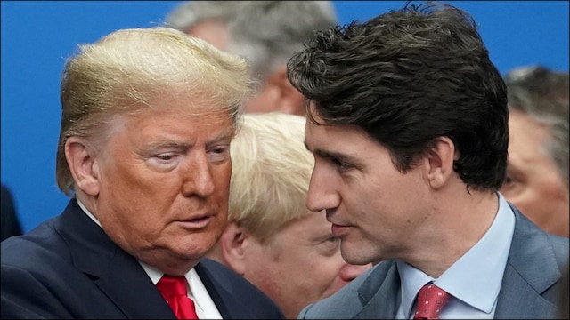 Donald Trump and Justin Trudeau had been at loggerheads for some time, with both sides imposing tariffs. (Reuters/File Image)