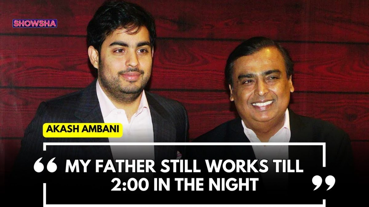 Jio Chairman Akash Ambani Opens Up On His Inspirations &amp; How His Father Still Works Very Hard