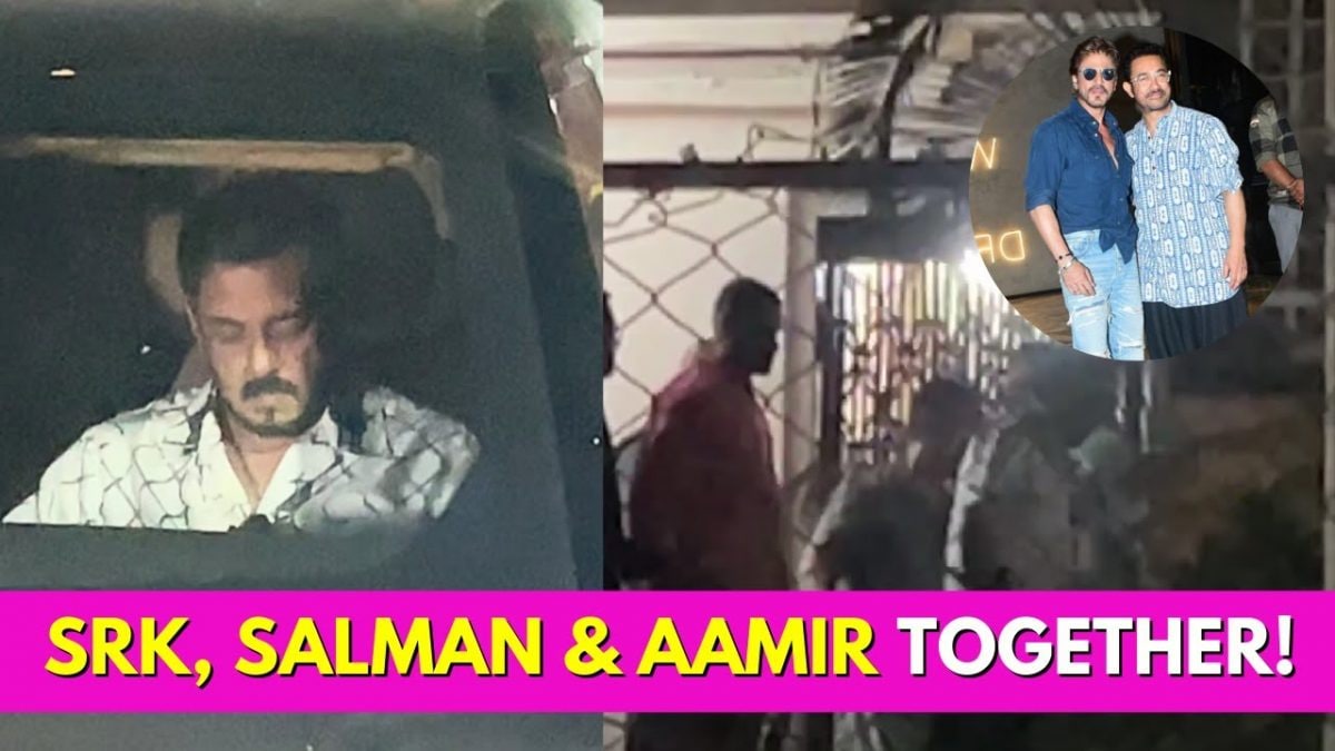 Shah Rukh Khan &amp; Salman Khan Visit Aamir Khan Right Before His 60th Birthday I WATCH