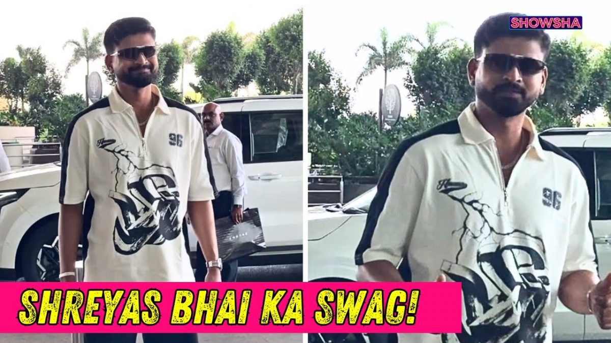 Indian Cricketer Shreyas Iyer Is All Smiles As He Gets Clicked Rocking His Casual Fashion I WATCH Indian Cricketer Shreyas Iyer Is All Smiles As He Gets Clicked Rocking His Casual Fashion I WATCH