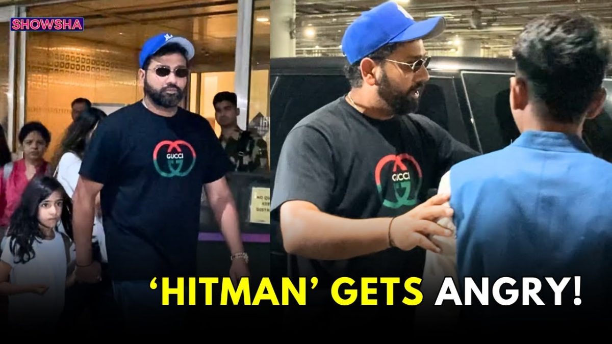 Hitman Rohit Sharma Gets Angry As Paps Get Too Close To His Family, Poses For Them Later I WATCH