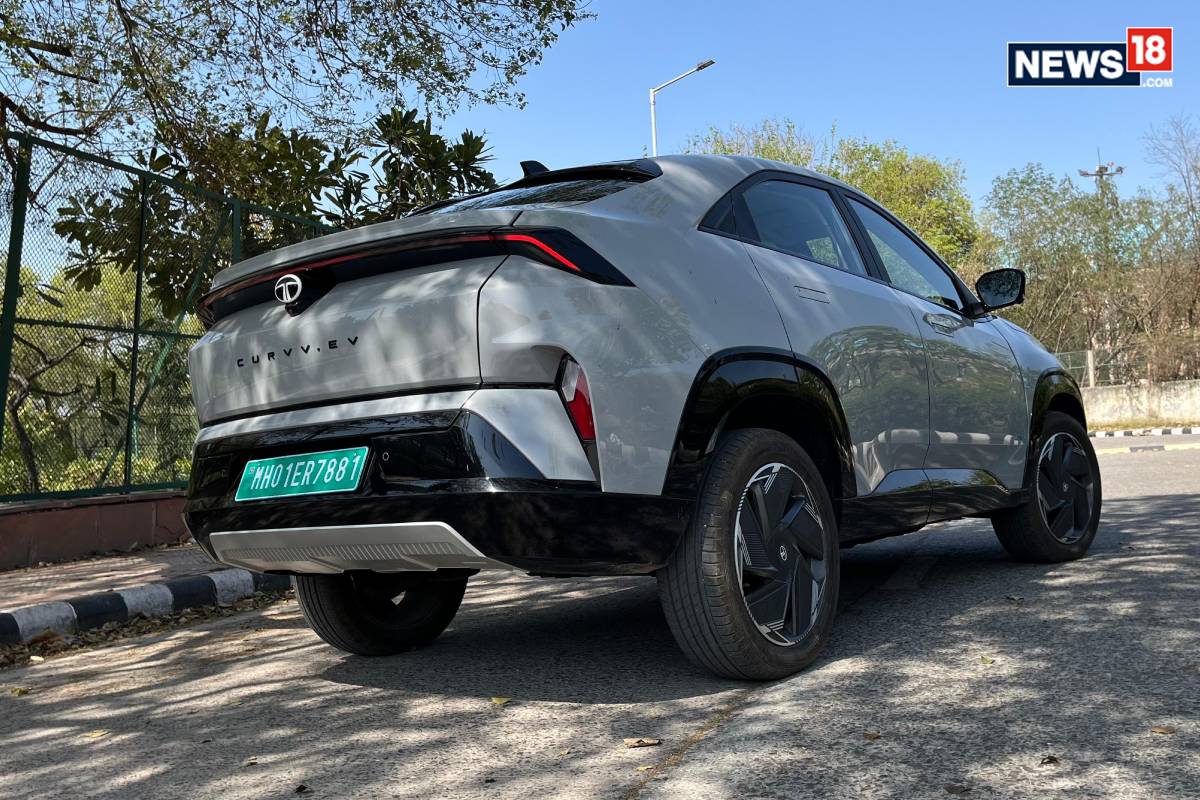 Tata Curvv Electric. (Photo: Shahrukh Shah/ News18) Tata Curvv Electric. (Photo: Shahrukh Shah/ News18)