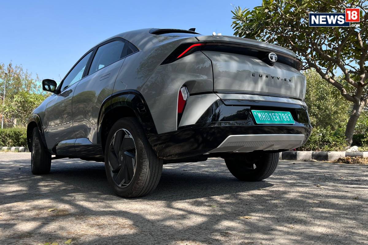 Tata Curvv Electric. (Photo: Shahrukh Shah/ News18) Tata Curvv Electric. (Photo: Shahrukh Shah/ News18)