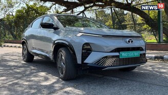 Tata Curvv Electric. (Photo: Shahrukh Shah/ News18)