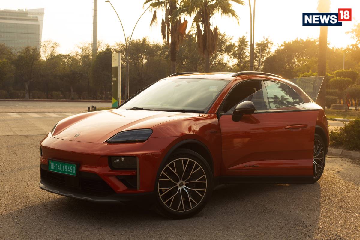 Porsche Macan Turbo EV: (Photo: Shahrukh Shah/ News18) Porsche Macan Turbo EV: (Photo: Shahrukh Shah/ News18)
