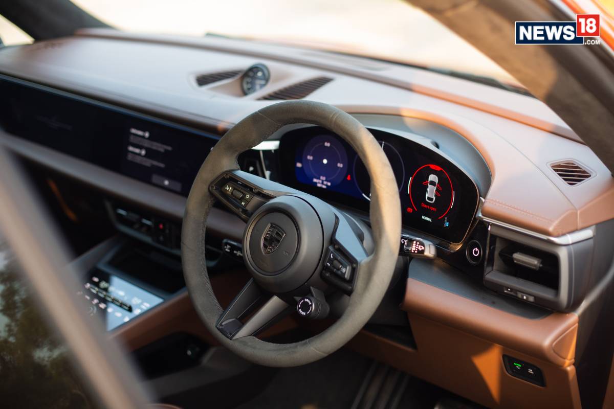 Porsche Macan Turbo EV: (Photo: Shahrukh Shah/ News18) Porsche Macan Turbo EV: (Photo: Shahrukh Shah/ News18)