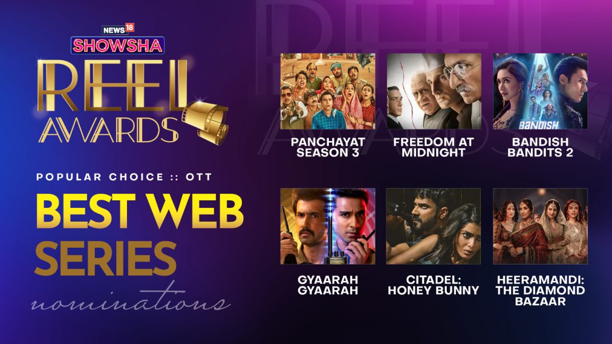 News18 Showsha Reel Awards 2025: Heeramandi, Citadel Honey Bunny, Gyaarah Gyaarah Vie For Best Series News18 Showsha Reel Awards 2025: Heeramandi, Citadel Honey Bunny, Gyaarah Gyaarah Vie For Best Series
