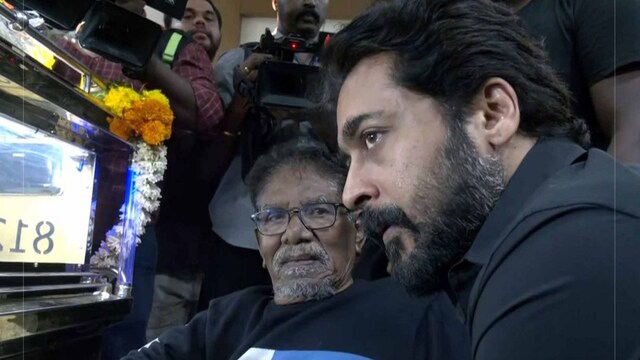Suriya Sits Beside Bharathiraja, Consoles Him As He Grieves The Death ...