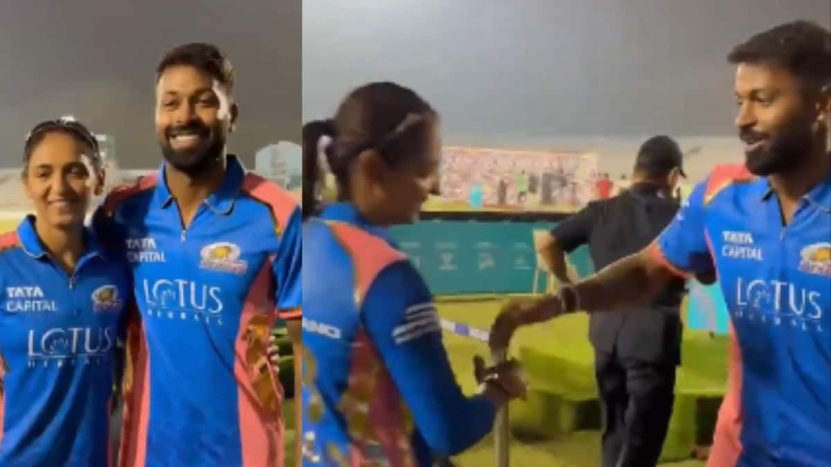 Watch: Hardik Pandya Shares Frame With Harmanpreet Kaur As Mumbai ...