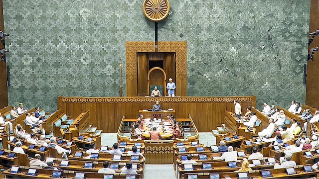  Members in the Lok Sabha during the Budget session of Parliament, in New Delhi. (PTI) 